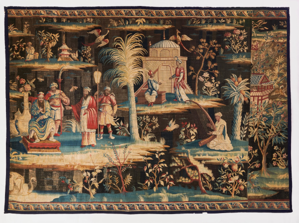 A Vyne Soho tapestry. Image courtesy of The Vyne, National Trust, © National Trust Images/Daniel Lewis